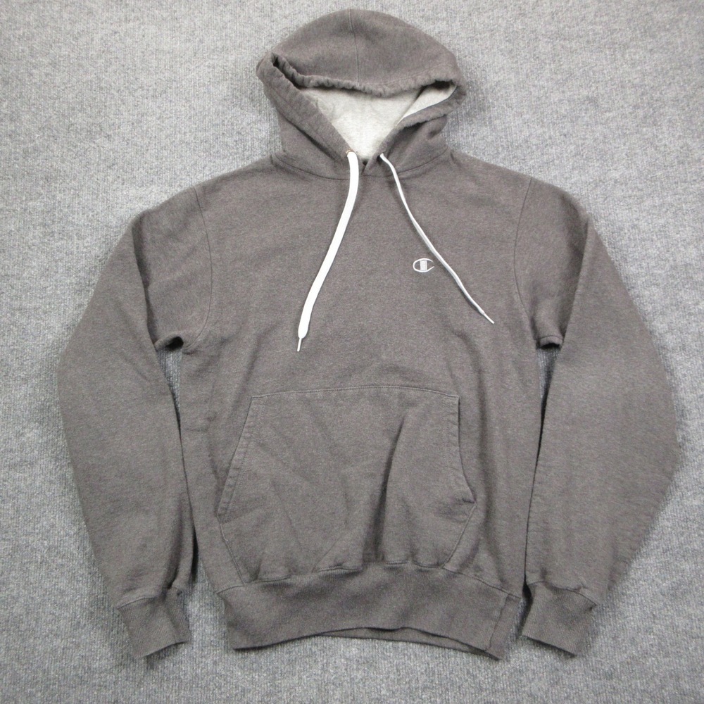 Champion Hoodie Mens S Gray Eco Authentic Pullover Streetwear Gorpcore
